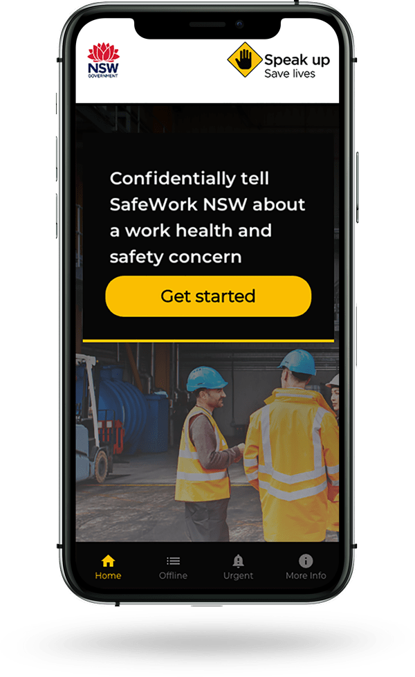 SafeWork NS Speak Up App